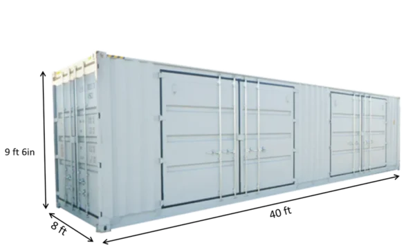 40ft High Cube Container 2 Side Doors - Image 2