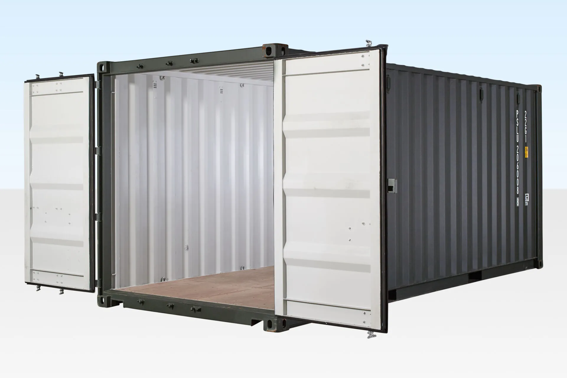 20FT Shipping Container Dark Green (RAL 6007) - Image 4
