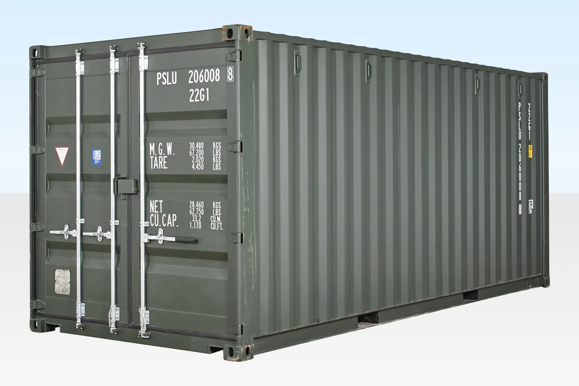 20FT Shipping Container Dark Green (RAL 6007)